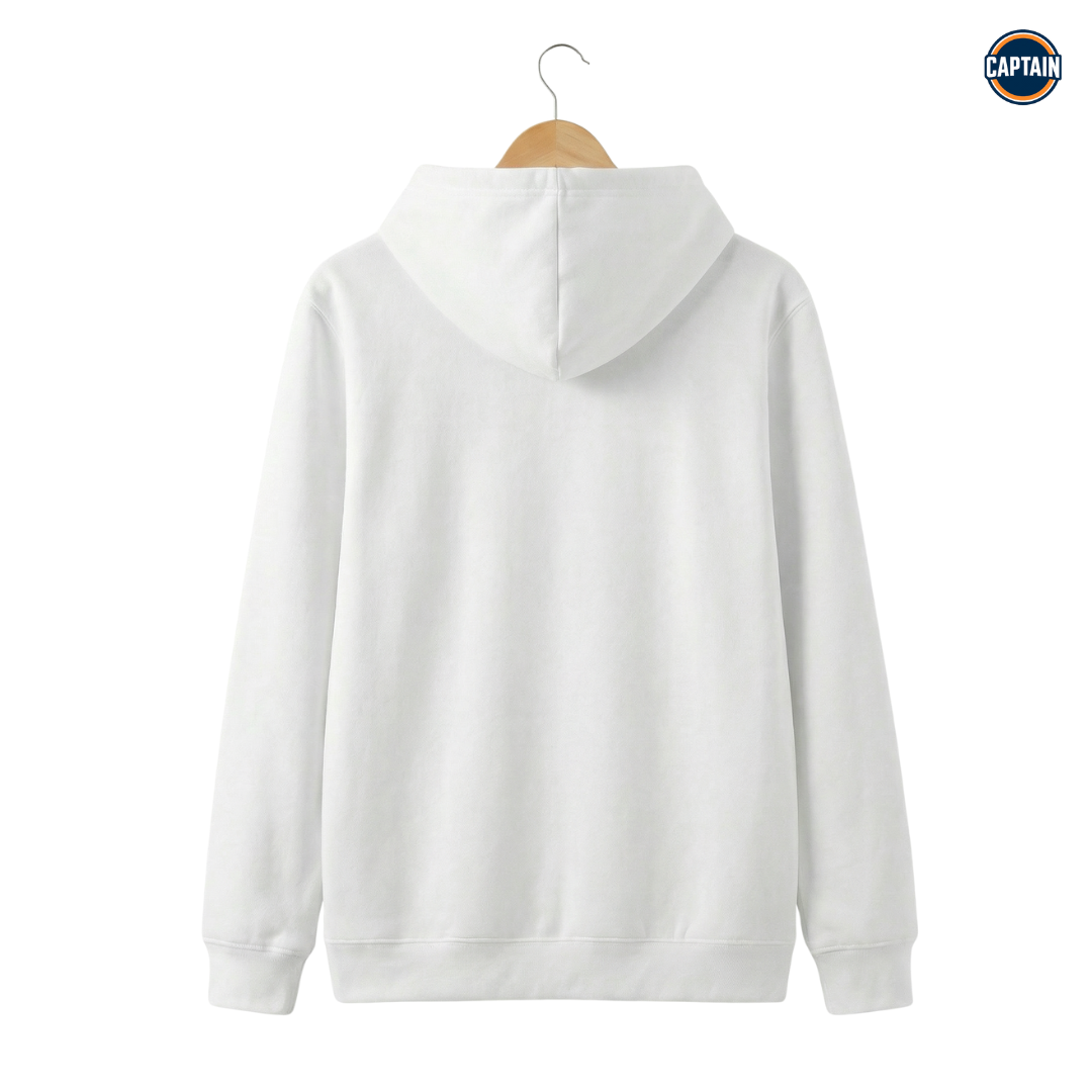 Premium Solid Hoodie -Color White - Image 3